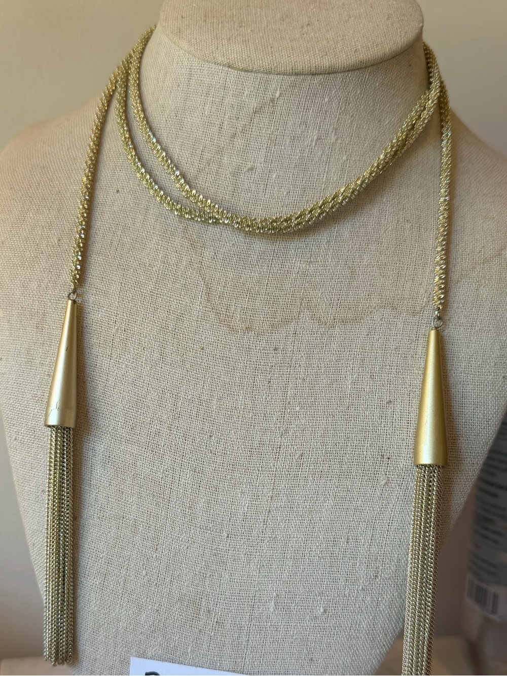 Gold Tassel Necklace